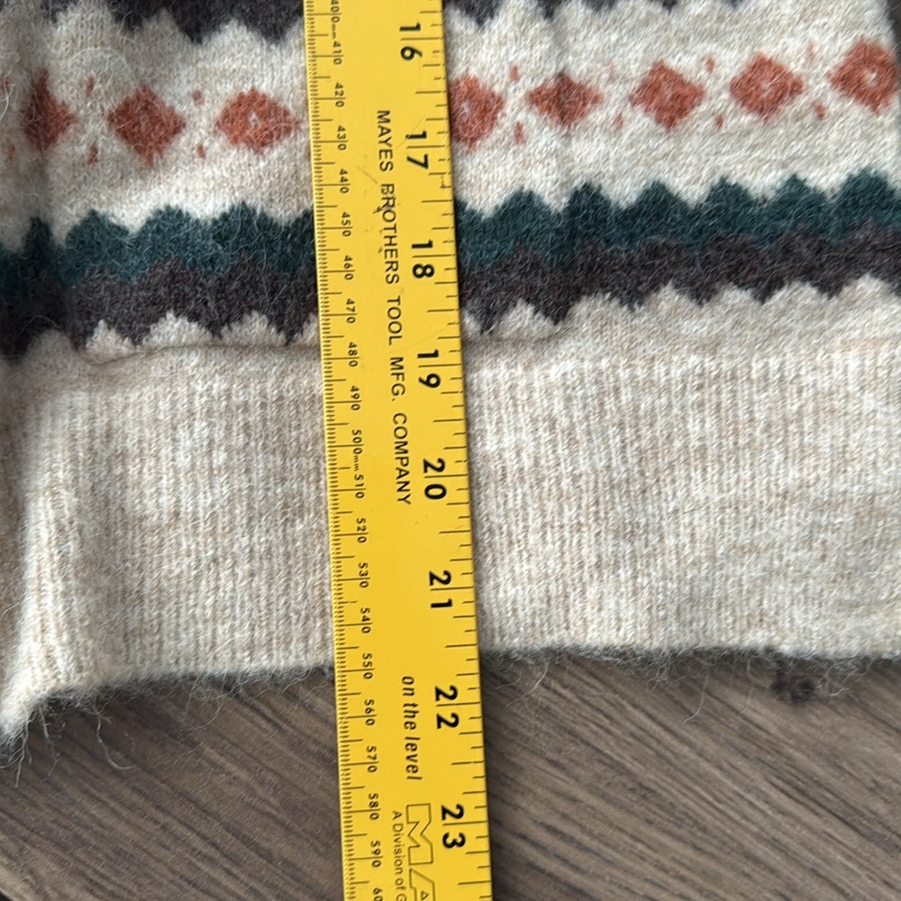 NWT Madewell Harland Fair Isle Cardigan Sweater in Sz X-Small - Picture 15 of 16
